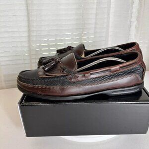 Sperry Tremont Loafers Boat Shoes Mens Size 11.5 M Two-Tone Brown / Black GUC!‎